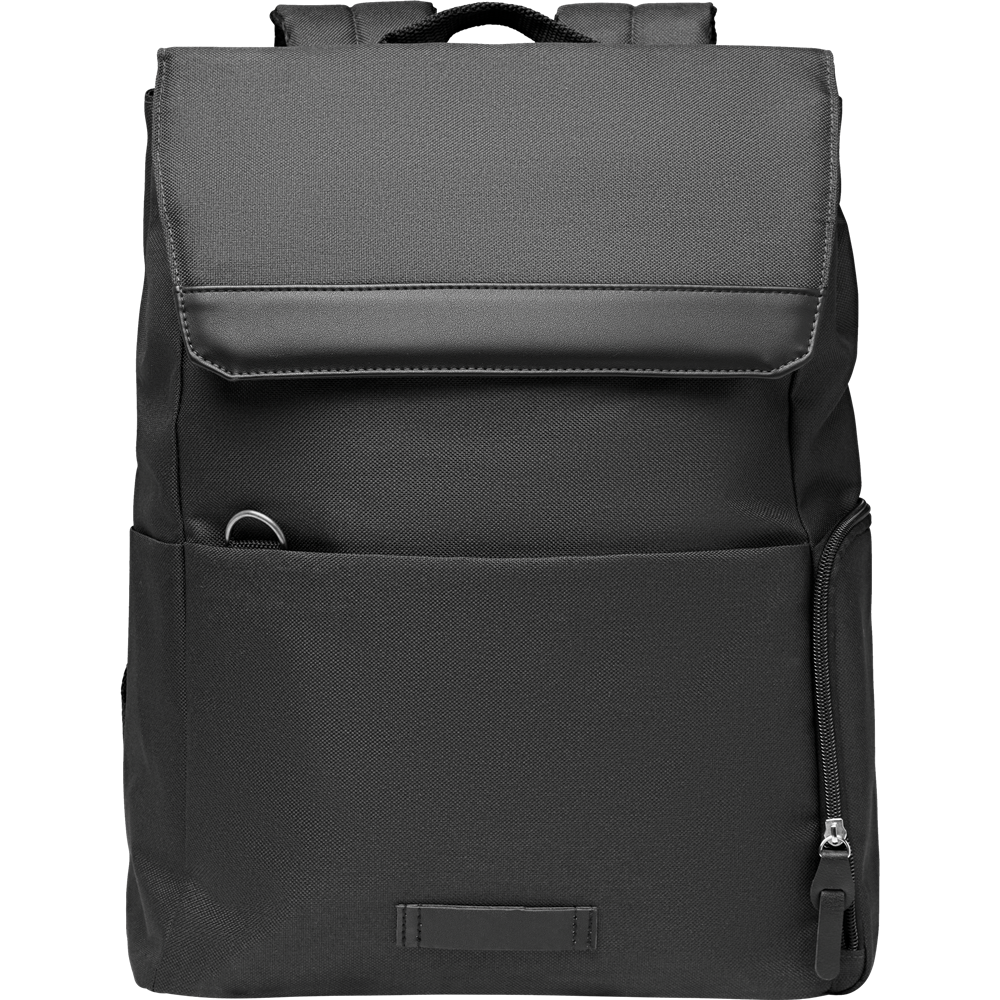 RPET Laptop Backpack_BLACK_front