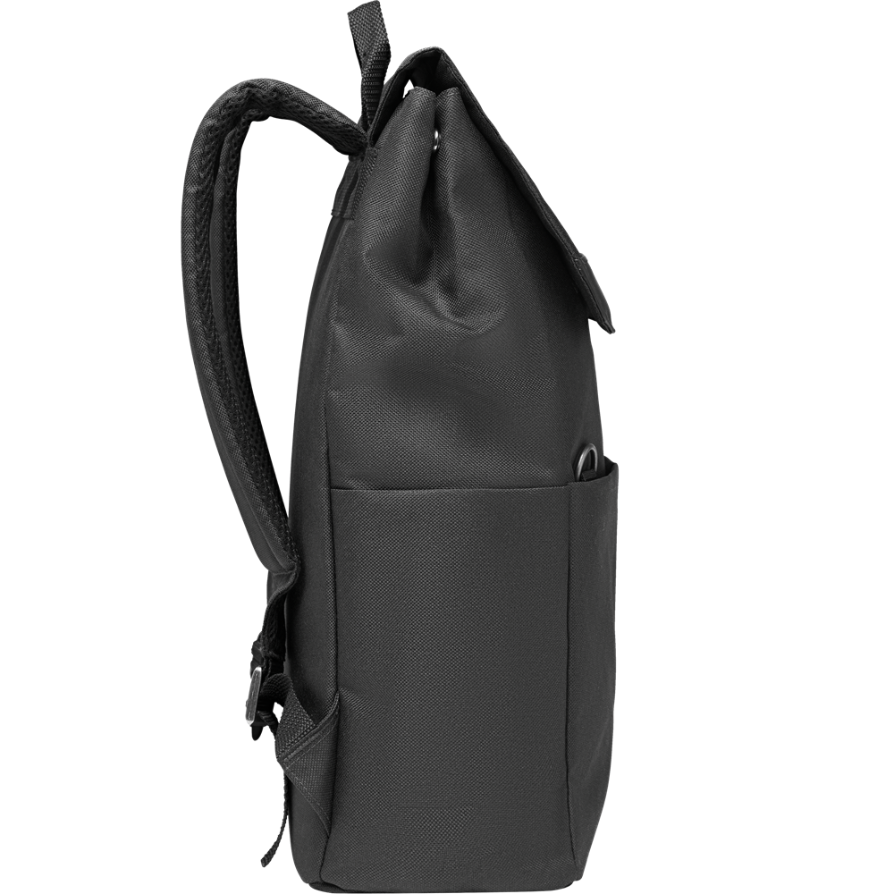 RPET Laptop Backpack_BLACK_left