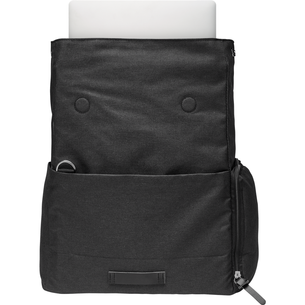 RPET Laptop Backpack_BLACK_DETAILEDIMAGE_front_3