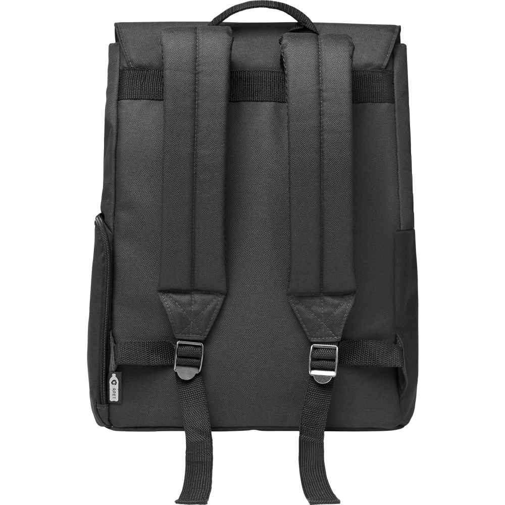 RPET Laptop Backpack_BLACK_DETAILEDIMAGE_front_2