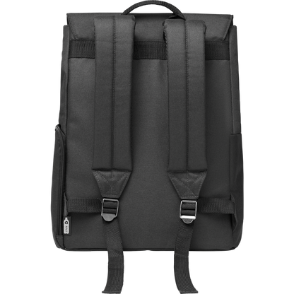 RPET Laptop Backpack_BLACK_DETAILEDIMAGE_front_2