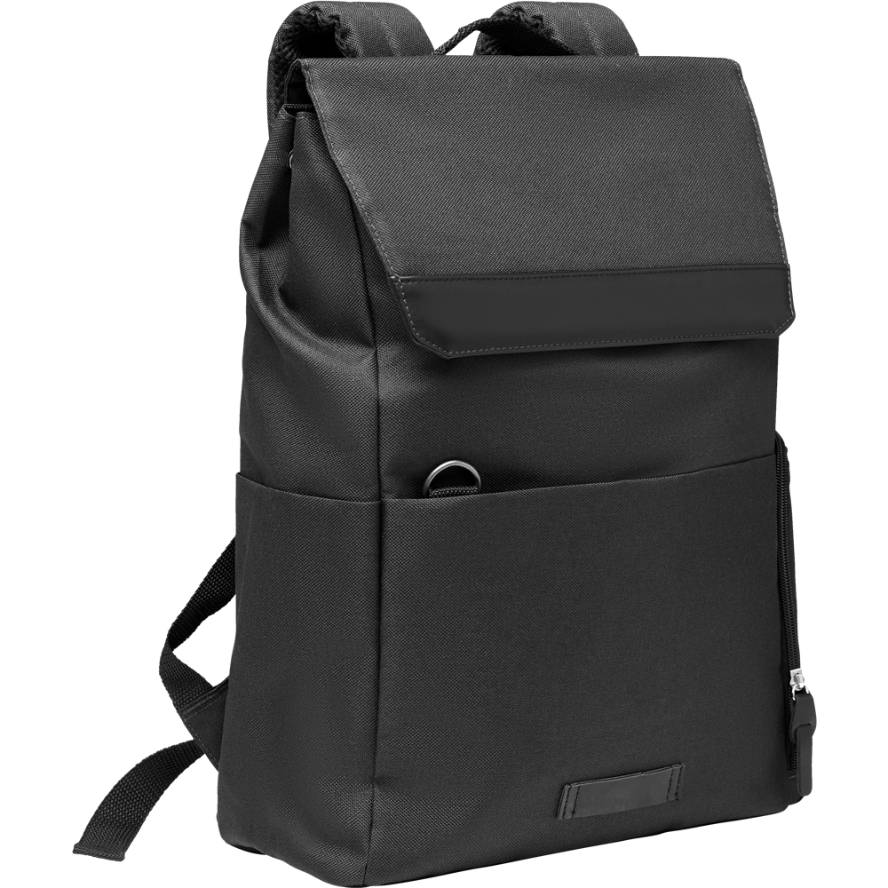 RPET Laptop Backpack_BLACK_DETAILEDIMAGE_front_1
