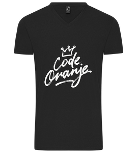 Code Oranje Kroontje Design - Premium men's v-neck t-shirt
