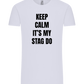 Keep Calm It's My Stag Do Design - Comfort Unisex T-Shirt_LILAK_front