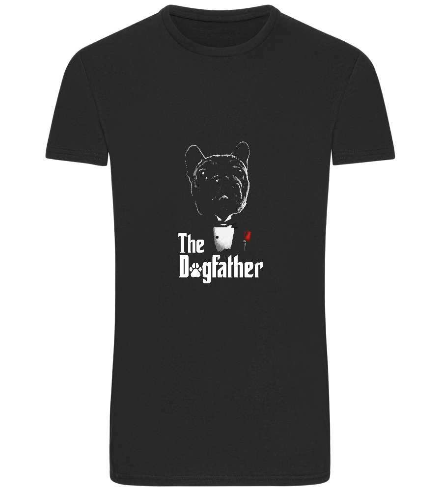 Dogfather Suit Design - Basic Unisex T-Shirt_DEEP BLACK_front