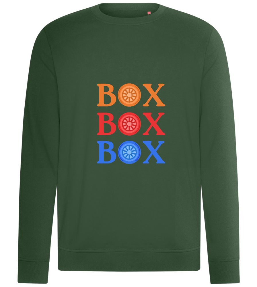 Box Box Box Design - Comfort unisex sweater_GREEN BOTTLE_front