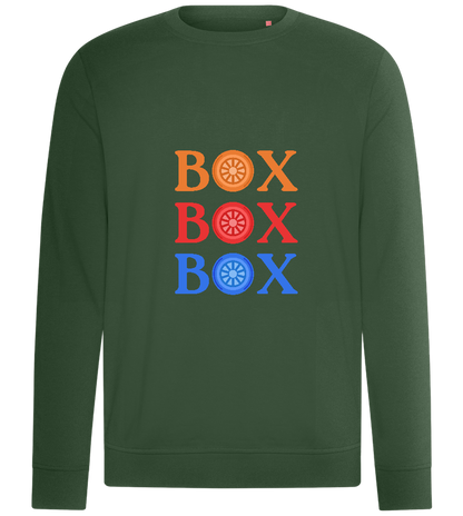 Box Box Box Design - Comfort unisex sweater_GREEN BOTTLE_front