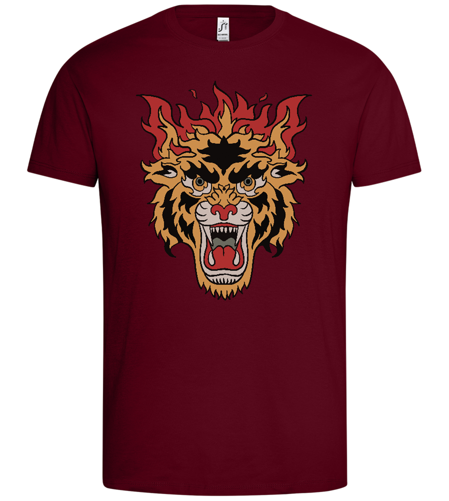 Beast of Fire Design - Premium men's t-shirt_CHILE_front