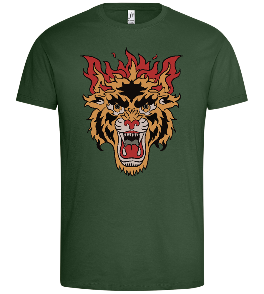 Beast of Fire Design - Premium men's t-shirt_GREEN BOTTLE_front