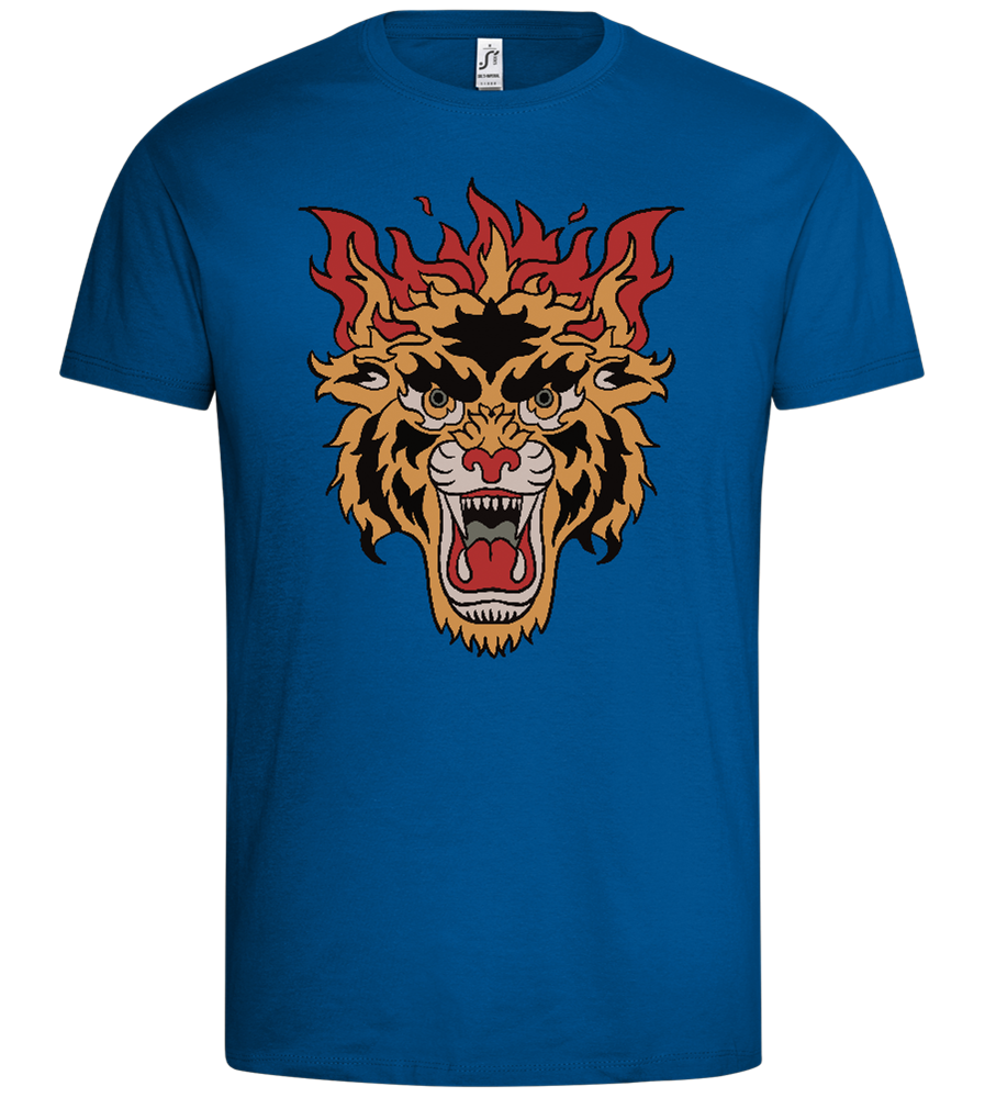 Beast of Fire Design - Premium men's t-shirt_ROYAL_front