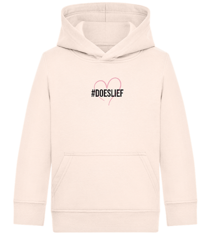 Doeslief Hartje Design - Comfort Kids Hoodie_LIGHT PEACH ROSE_front