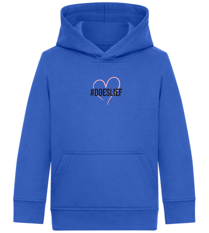 Doeslief Hartje Design - Comfort Kids Hoodie_ROYAL_front