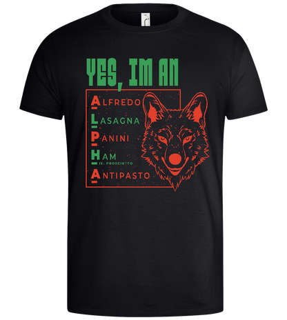 Yes I'm an Alpha Design - Basic men's t-shirt_MARINE_front