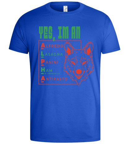 Yes I'm an Alpha Design - Basic men's t-shirt_ROYAL_front