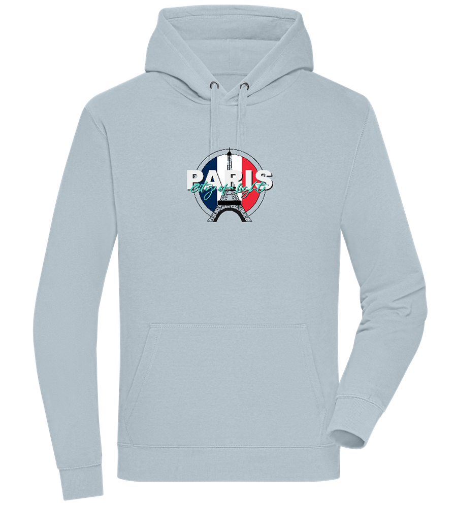 City of Light Design - Premium unisex hoodie_CREAMY BLUE_front