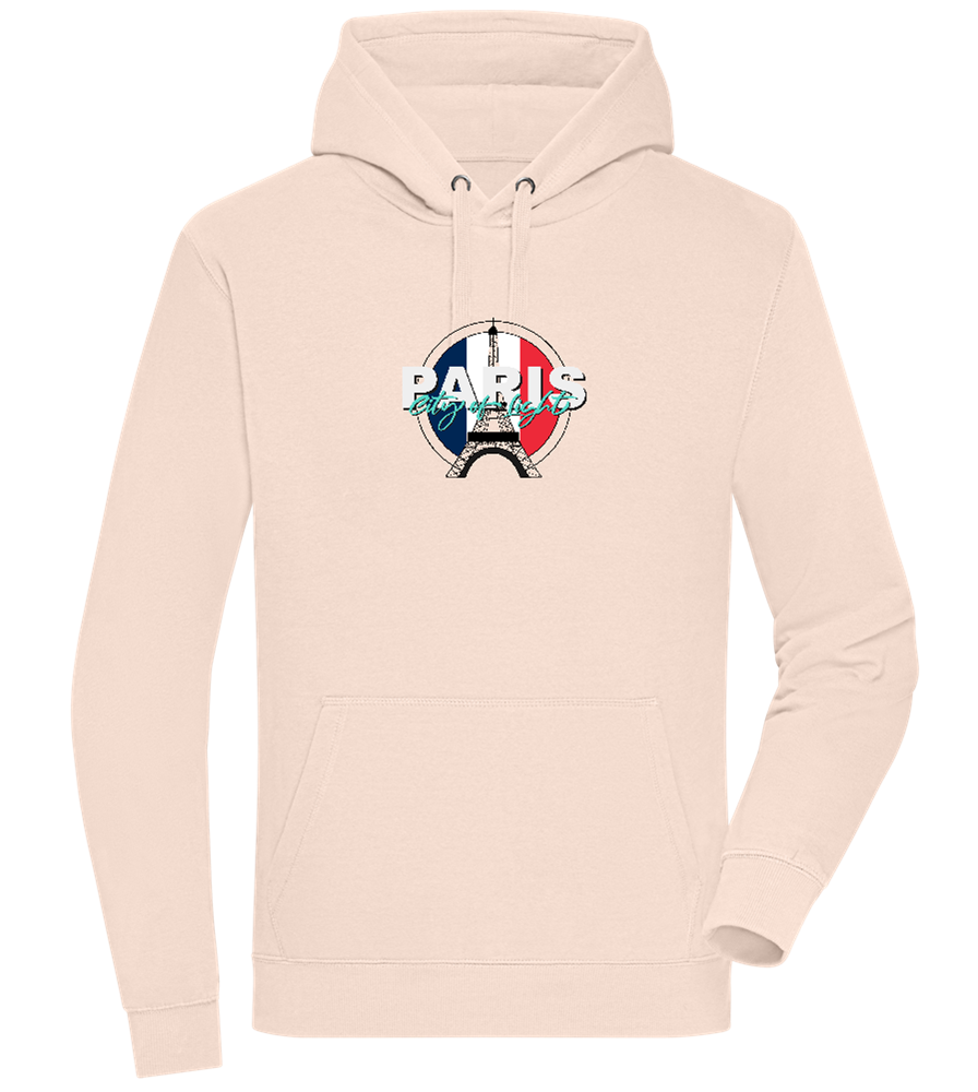 City of Light Design - Premium unisex hoodie_LIGHT PEACH ROSE_front