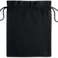 Essential medium colored cotton drawstring bag_BLACK_back