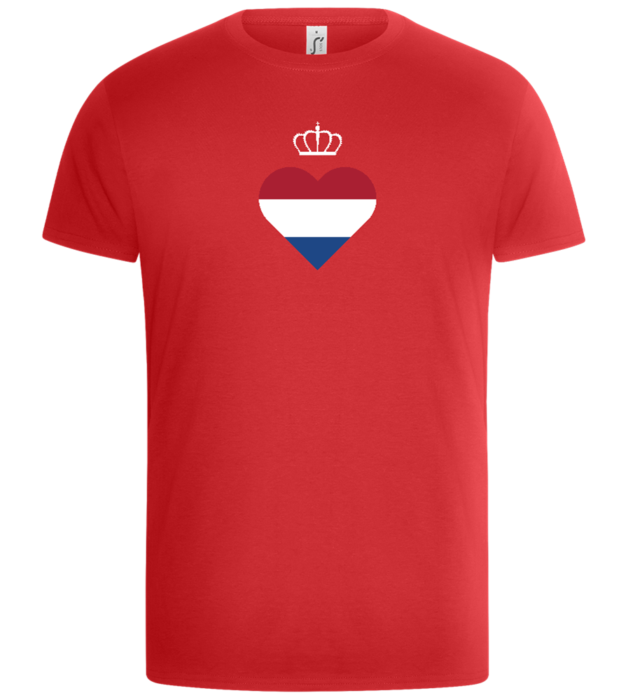 Nederlands Hartje Design - Basic Unisex T-Shirt_RED_front