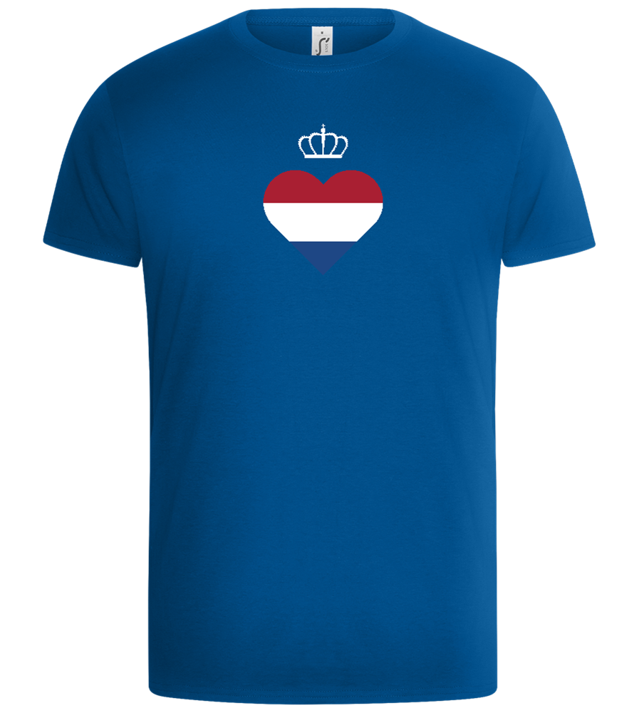 Nederlands Hartje Design - Basic Unisex T-Shirt_ROYAL_front