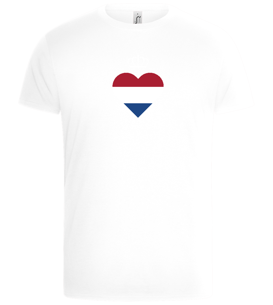 Nederlands Hartje Design - Basic Unisex T-Shirt_WHITE_front