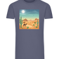 Desert Vacation Design - Comfort men's fitted t-shirt_DENIM_front