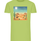 Desert Vacation Design - Comfort men's fitted t-shirt_GREEN APPLE_front