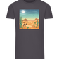 Desert Vacation Design - Comfort men's fitted t-shirt_MOUSE GREY_front