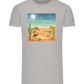 Desert Vacation Design - Comfort men's fitted t-shirt_ORION GREY_front