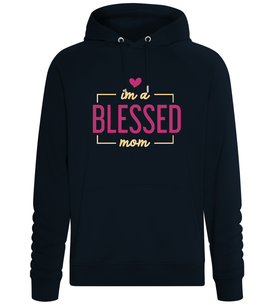 Im a Blessed Mother Design - Comfort unisex hoodie_BLACK_front