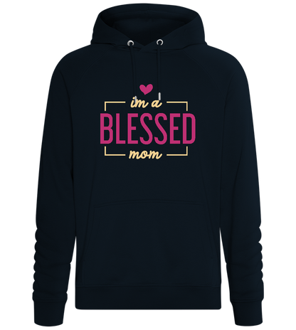 Im a Blessed Mother Design - Comfort unisex hoodie_BLACK_front