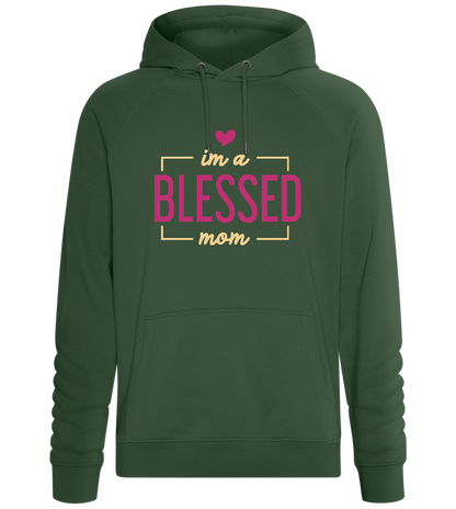 Im a Blessed Mother Design - Comfort unisex hoodie_GREEN BOTTLE_front