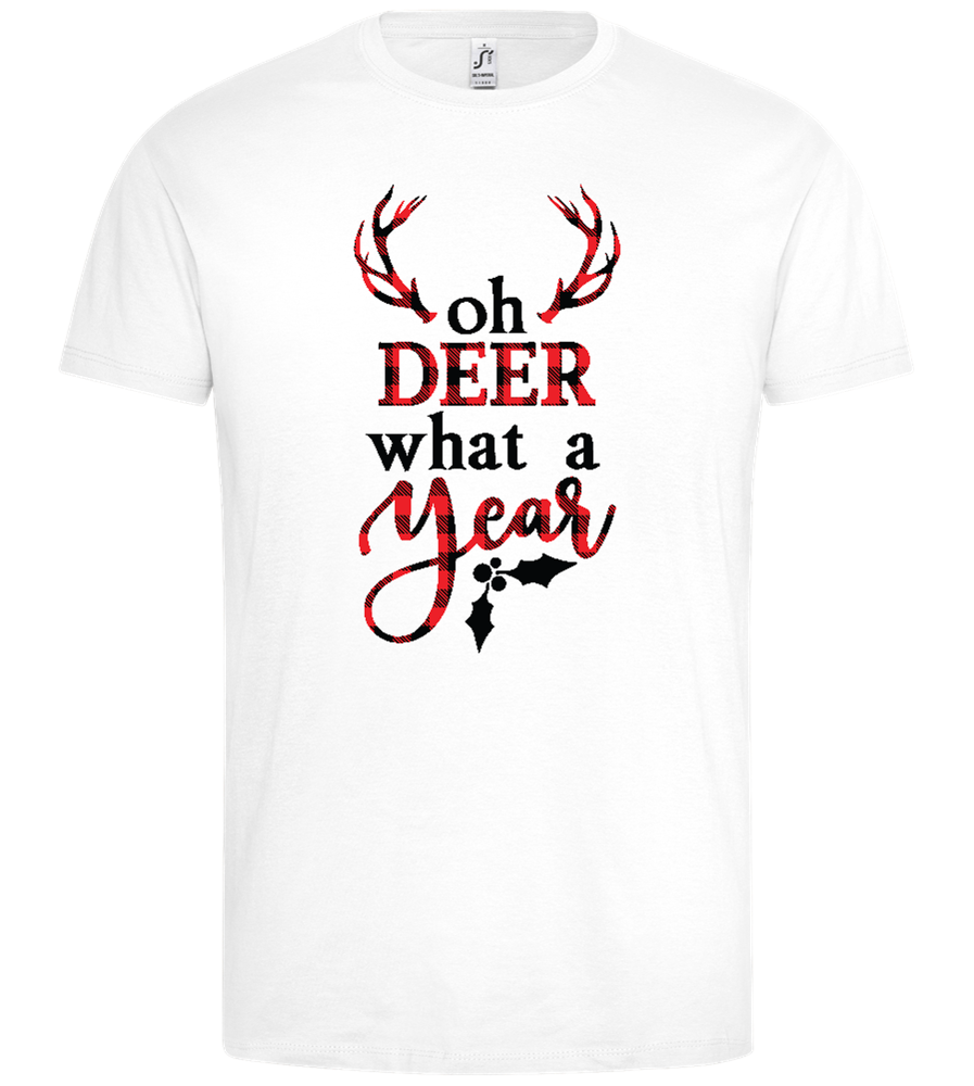 Oh What a Year Design - Premium men's t-shirt_WHITE_front