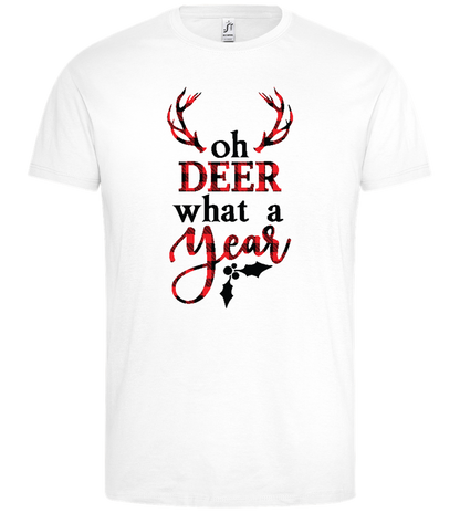 Oh What a Year Design - Premium men's t-shirt_WHITE_front