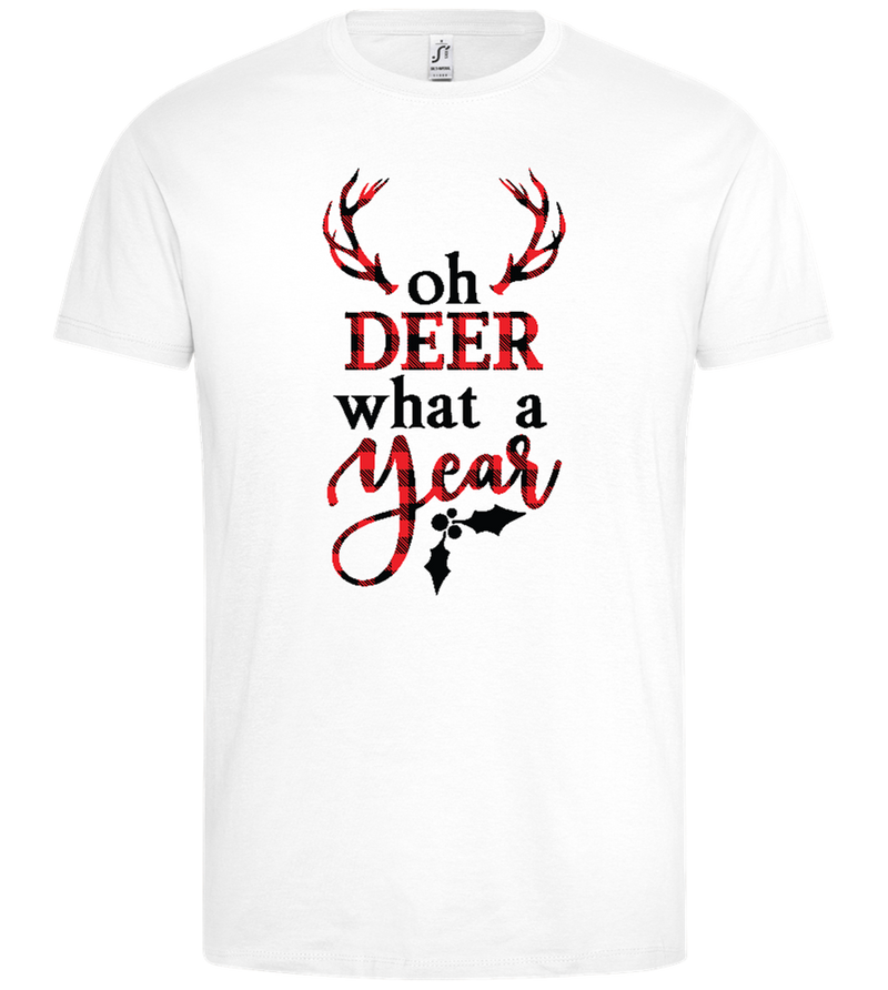 Oh What a Year Design - Premium men's t-shirt_WHITE_front