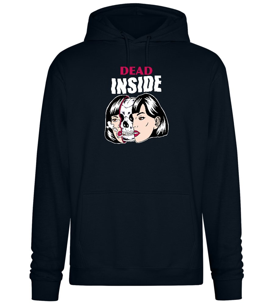 Dead Inside Design - Premium Essential Unisex Hoodie_BLACK_front