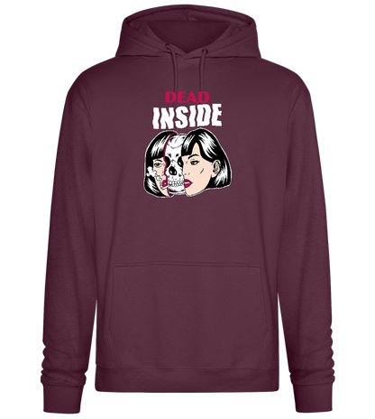 Dead Inside Design - Premium Essential Unisex Hoodie_BORDEAUX_front