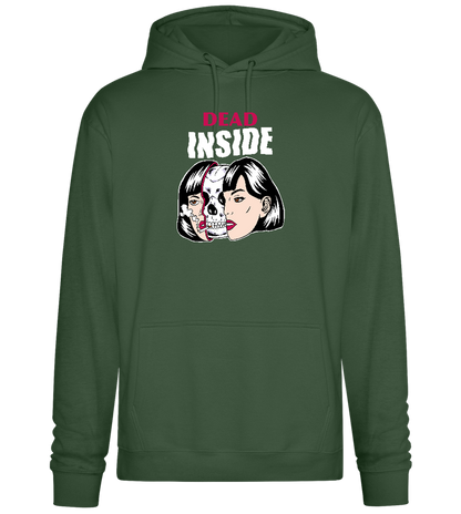 Dead Inside Design - Premium Essential Unisex Hoodie_GREEN BOTTLE_front