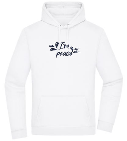 I'm Peace Design - Premium Essential Unisex Hoodie_WHITE_front