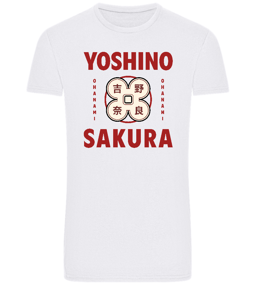 Yoshino Sakura Design - Basic Unisex T-Shirt_WHITE_front