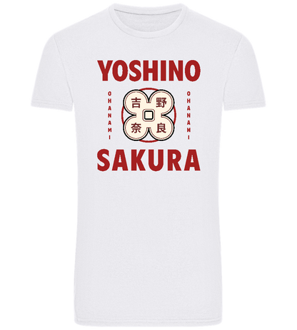 Yoshino Sakura Design - Basic Unisex T-Shirt_WHITE_front