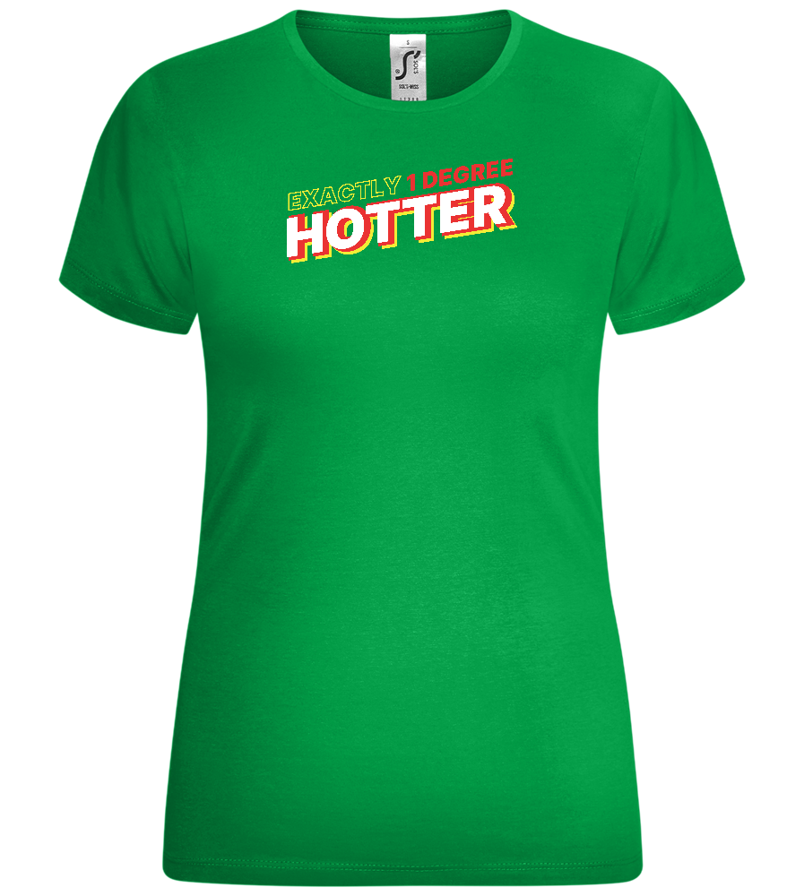 1 Degree Hotter Design - Comfort women's t-shirt_MEADOW GREEN_front