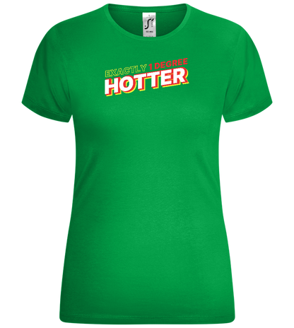 1 Degree Hotter Design - Comfort women's t-shirt_MEADOW GREEN_front