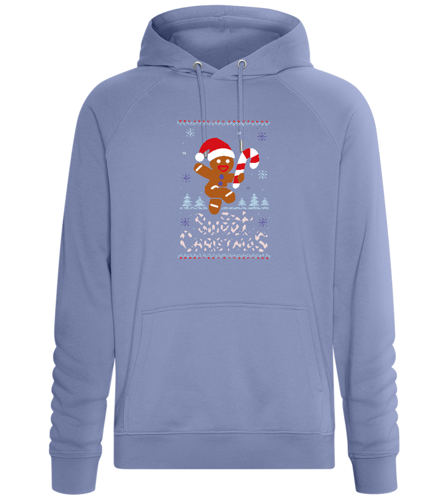 Gingerbread Man Design - Comfort unisex hoodie_BLUE_front