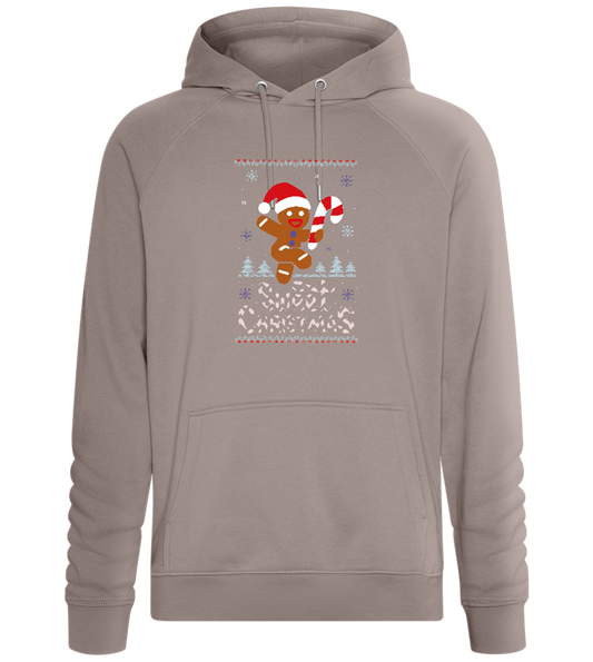 Gingerbread Man Design - Comfort unisex hoodie_CHARCOAL CHIN_front