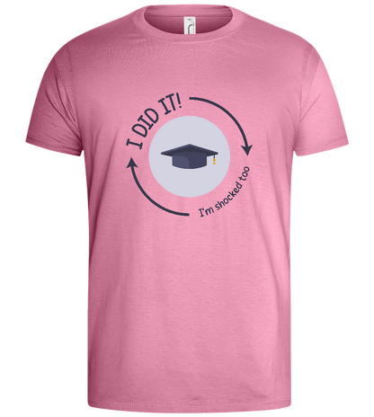 I Did It Design - Basic men's t-shirt_PINK ORCHID_front