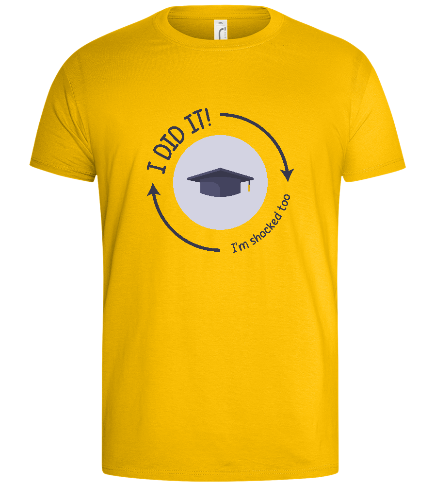 I Did It Design - Basic men's t-shirt_YELLOW_front