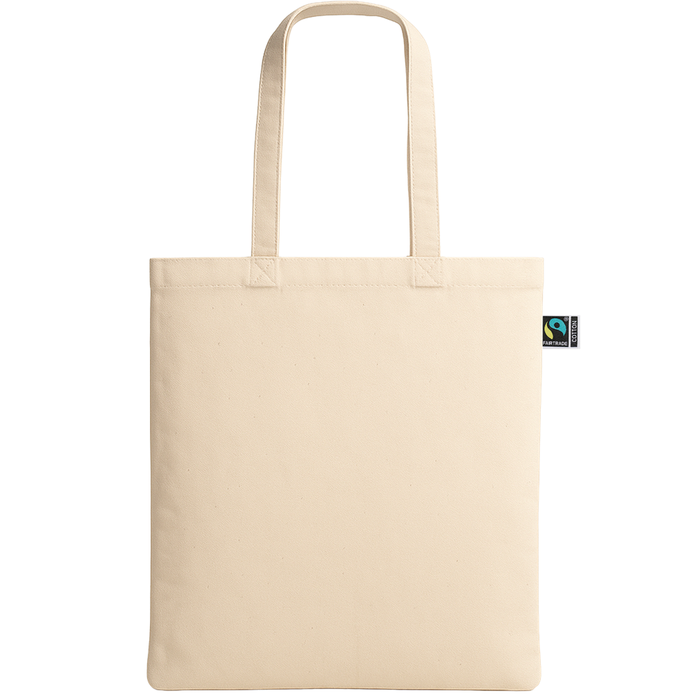 Fairtrade Cotton Shopping Bag (140gr/m²)_BEIGE_front
