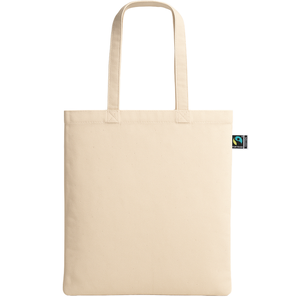 Fairtrade Cotton Shopping Bag (140gr/m²)_BEIGE_front