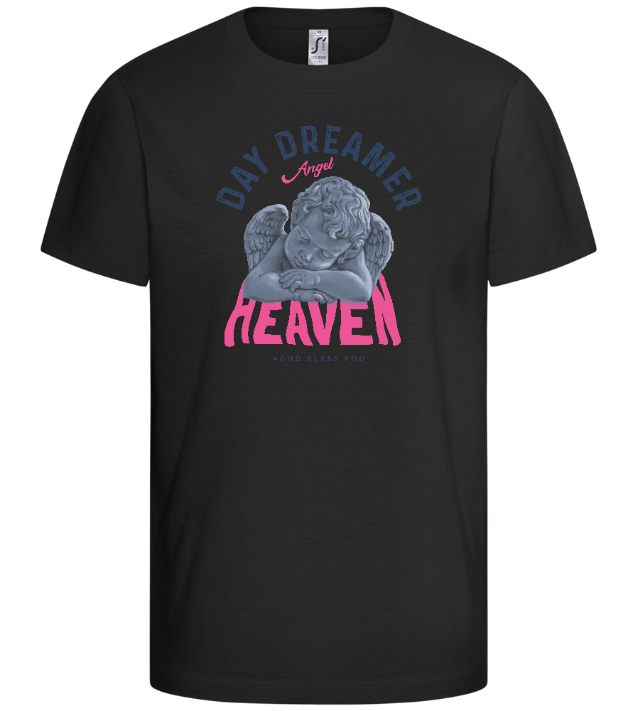 Day Dreamer Design - Basic kids t-shirt_DEEP BLACK_front