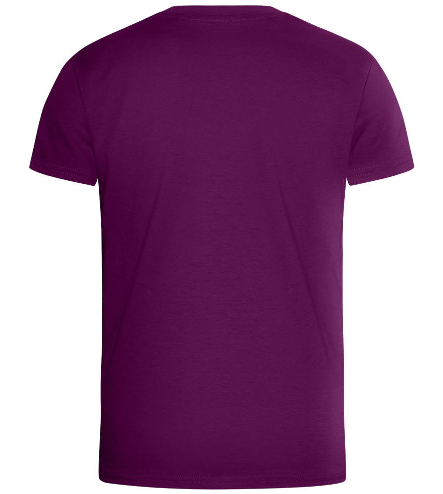 Leveling To Big Brother Design - Basic kids fitted t-shirt_OXBLOOD CHINA_back